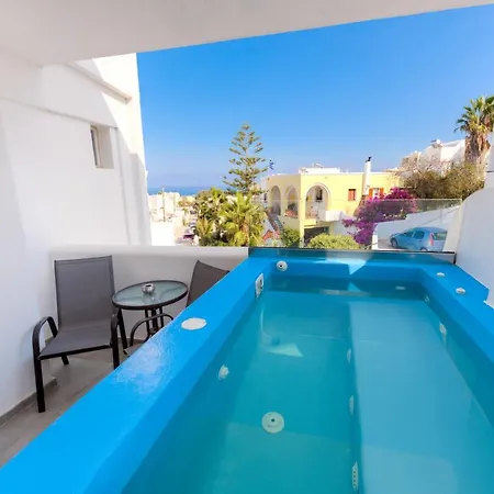 The Muses Of Santorini Private Jacuzzi Vóthon