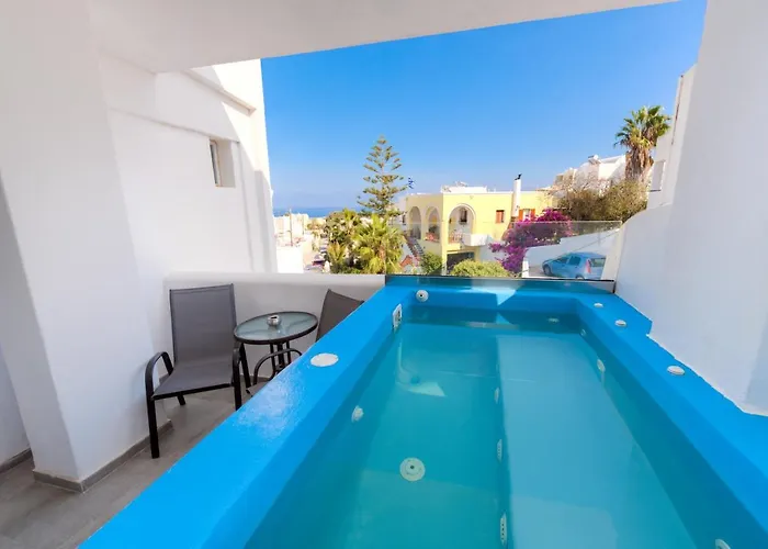 The Muses Of Santorini Private Jacuzzi Vothon